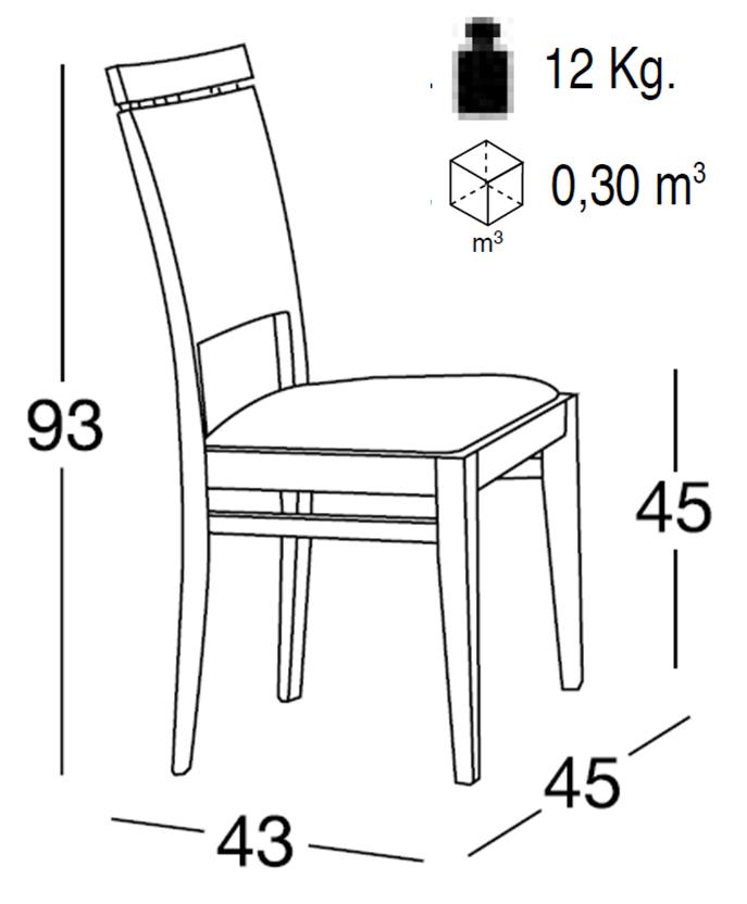 Chaise dorna détails Chaise dorna détails
